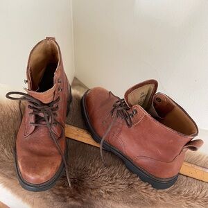 Vintage Sperry Men's Tan Top Sider Leather Boots